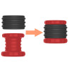 FUKR Ballstretcher Soqlo 35 mm - Hauteur 5 cm Noir-Rouge